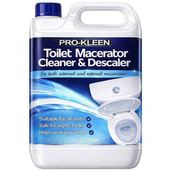 ProKleen Pro-Kleen Toilet Macerator Cleaner & Descaler 5L - Highly Concentrated, Long-Lasting Formula, Compatible With All Saniflo Pump