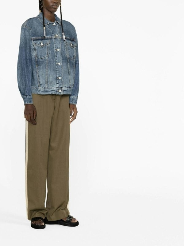 Palm Angels Sunrise Denim Jacket Cobalt Blue - Supplied FashionPALM ANGELS