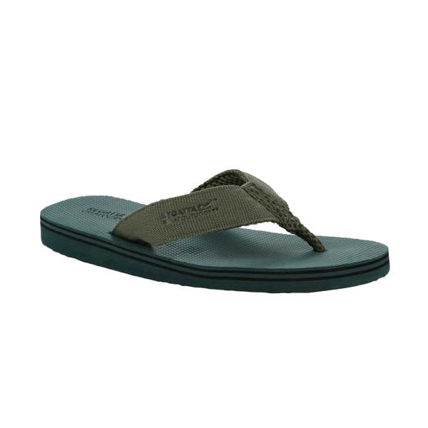 Regatta Mens Rico Flip Flops - Sea Pine/Ivy Moss - 