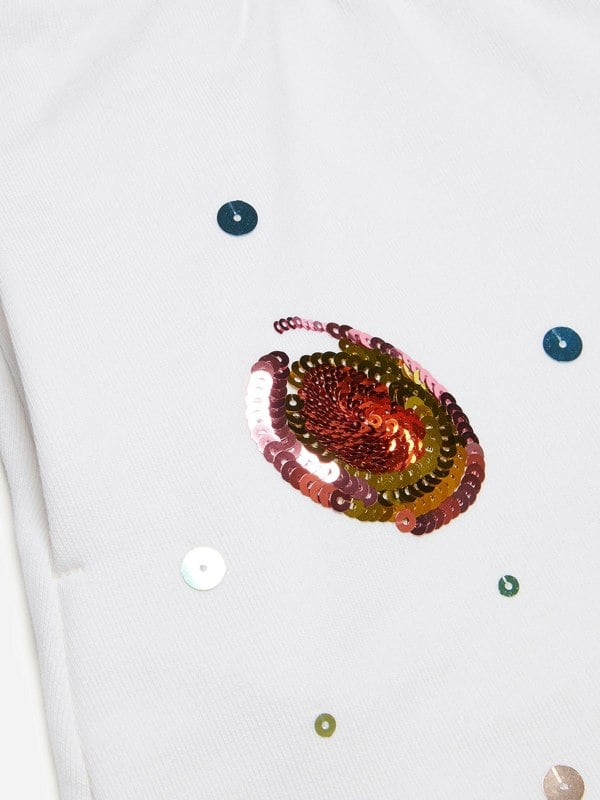 MARNI KIDS MARNI Girls Embellished Flower Shorts in White