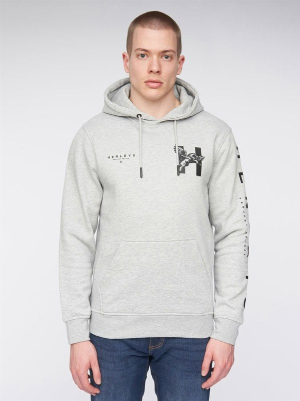 Henleys Kilhen Hoodie - Grey Marl