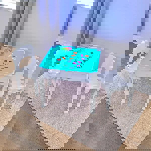 Liberty House Toys Light Table and Two Chairs Set