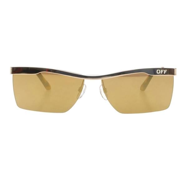 Off White Rimini Mirrored Sunglasses - Gold - 