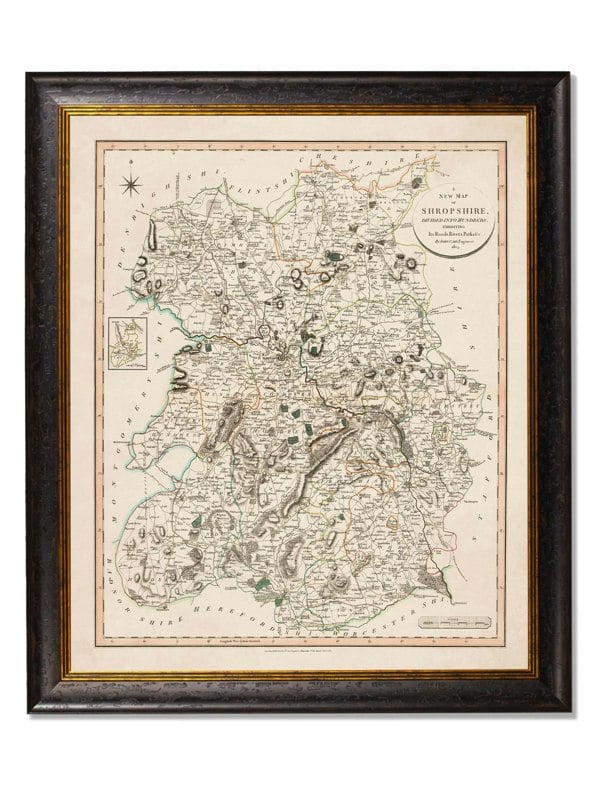 Exceptional Art c.1806 County Maps of England