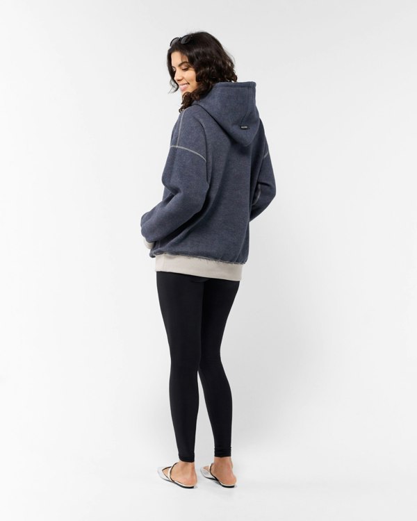 Frolickers Reversible Unisex Hoodie - Pebble / Charcoal