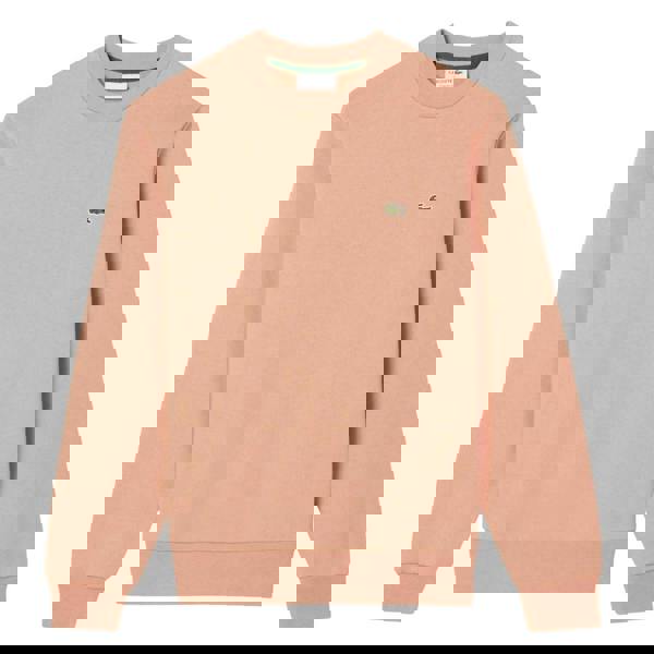 Lacoste Mens Fleece Crew Neck Sweatshirt - Pinkish - 