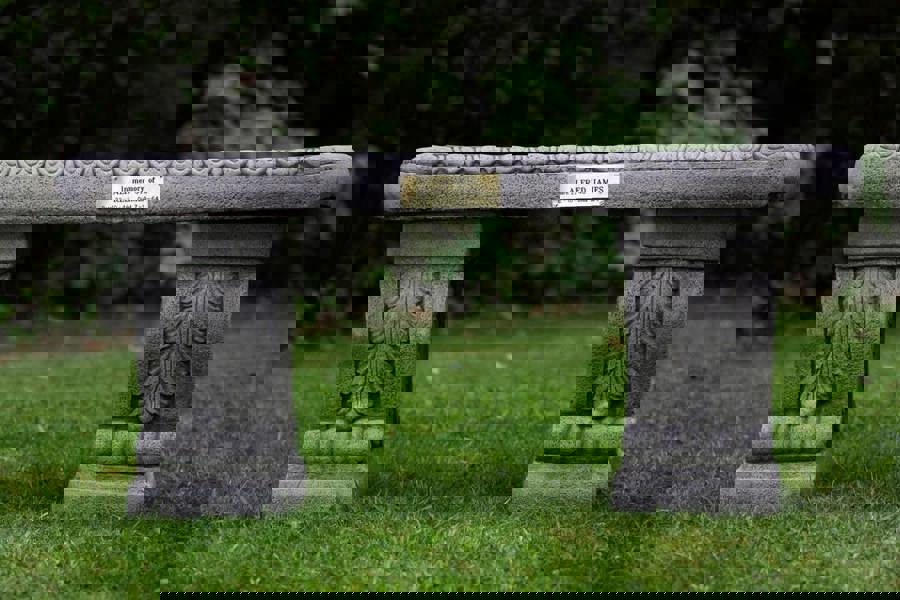 Stone Cast Garden Bench and LaLa Design Birdbath