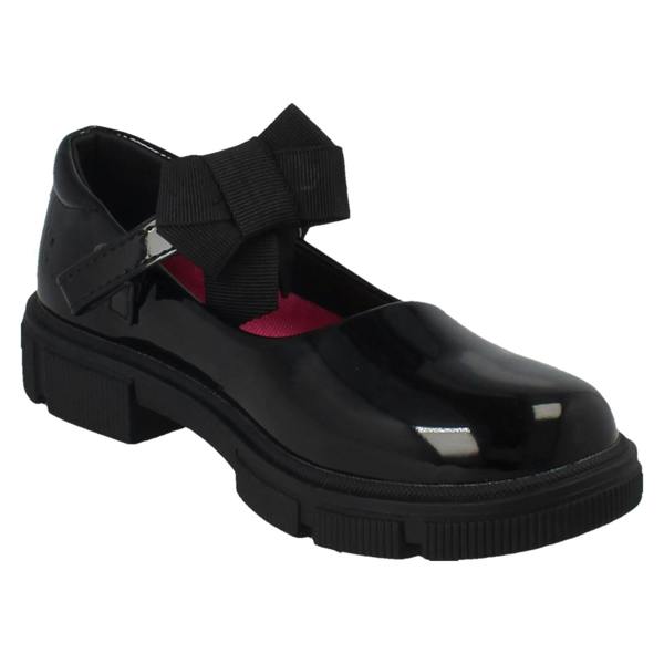 Pineapple Girls Pineapple Bow Detailed Mary Jane School Shoes H2712