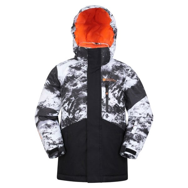 Mountain Warehouse Childrens/Kids Himalayan Abstract Ski Jacket - Dark Grey