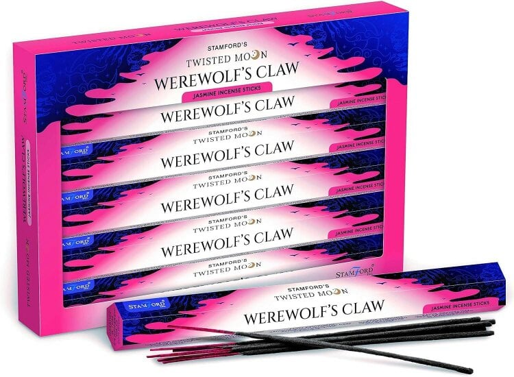 Stamford Twisted Moon Werewolf's Claw Jasmine Incense Sticks, 240 sticks