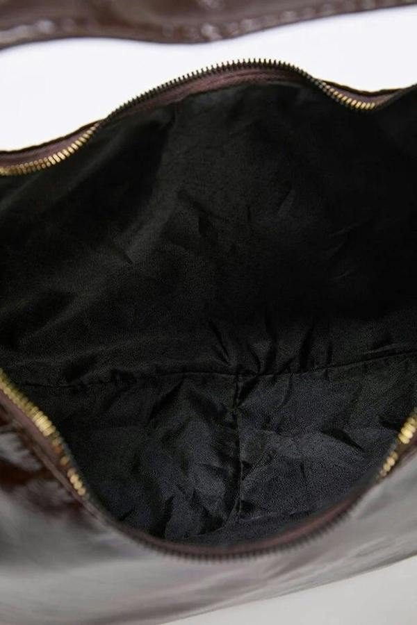 WOVCOR Suede Half Moon Women's Oval Shoulder Bag