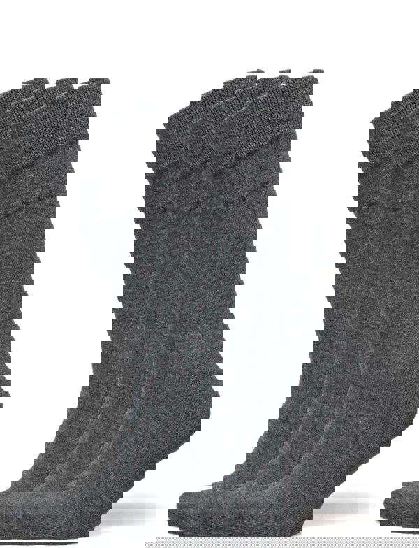 GantSocks 3 - pack3 - Pack Soft Cotton Socks, Charcoal MelangeBoxers - and - Briefs.net