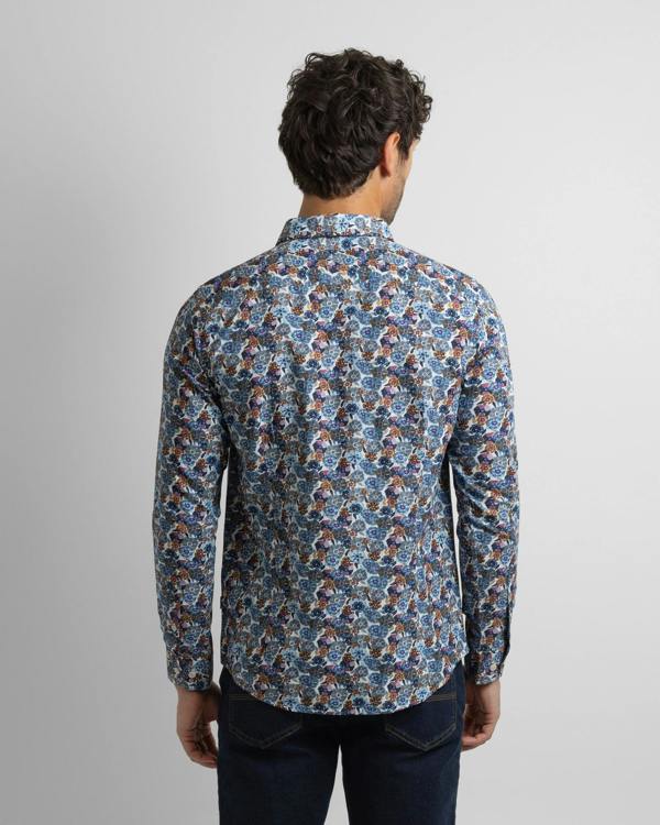 Steel & Jelly Limited Edition Blue Multi Floral Slim Fit Shirt