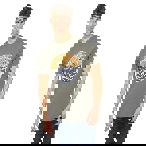 Crosshatch Mens Moules T-Shirt - Olive - 