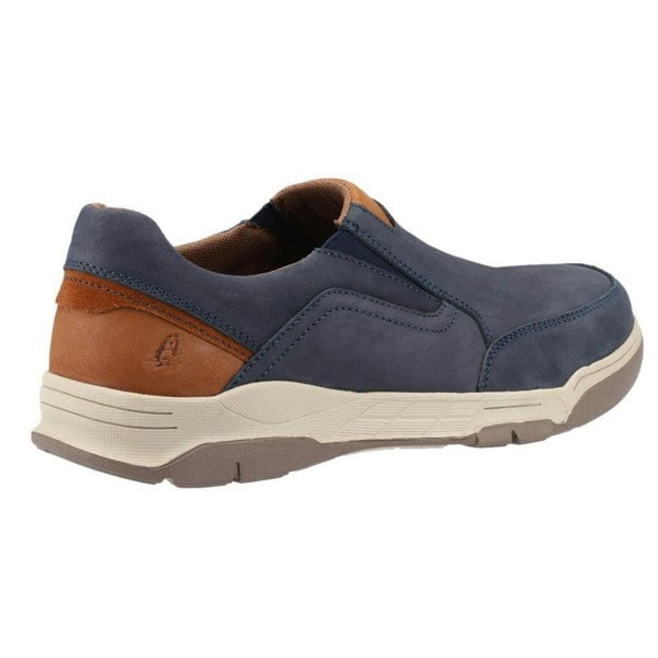 Hush Puppies Mens Fletcher Leather Shoes - Navy/Tan