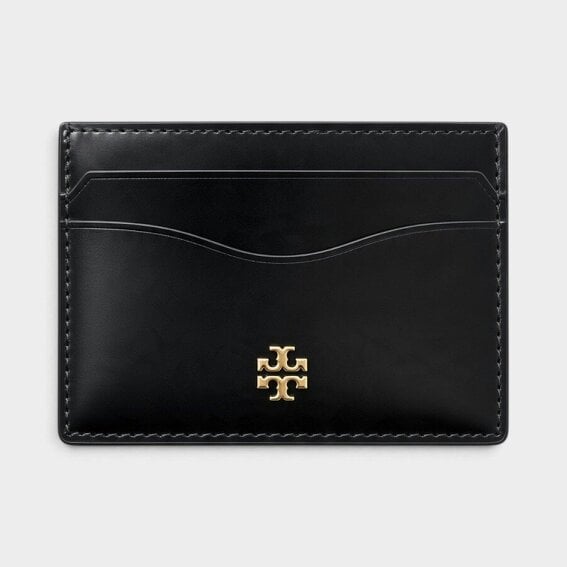 Tory Burch Emerson Patent Slim Card Case Black