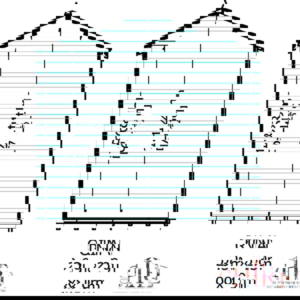 Shire Crinan 8x8 Log Cabin 19mm interlock  Cladding - Best Shed