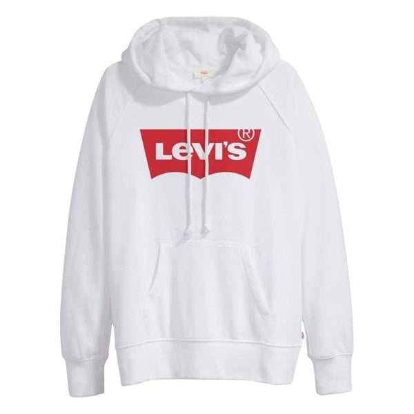 Levis Womens/Ladies Graphic Sport Hoodie - White