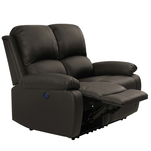 Comfy Living PU Leather Electric Reclining Sofa set