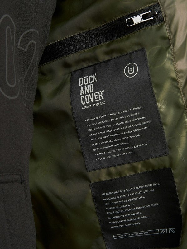 Duck and Cover Romain Padded Gilet Olive Camo