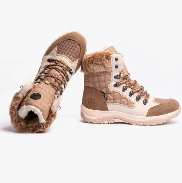 Rieker M9644-60 Womens Boots - Beige