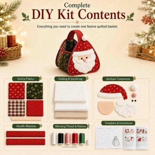 Leaper Christmas DIY Quilted Tote Bag Kit