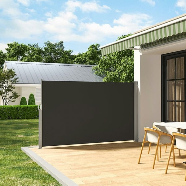 Retractable Single Side Awning - Grey Awnings Living and Home W 300 x H 180 cm