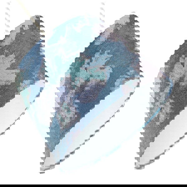 Duck Egg and Blue Floral Drum Lamp Shade with Cotton Inner Lining Image 4