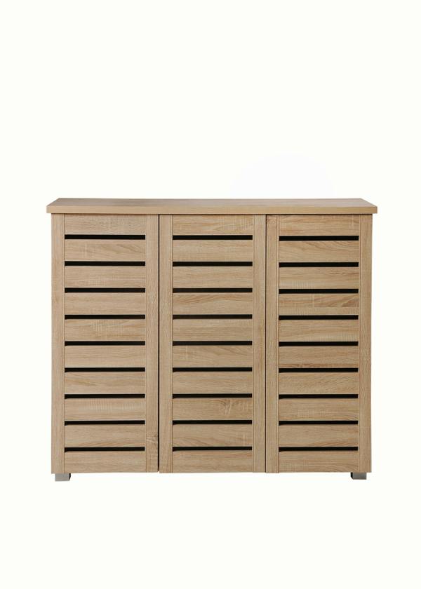 Timber Art Design 5 Tier Shoe Storage Cabinet 3 Door Cupboard Stand Rack Unit