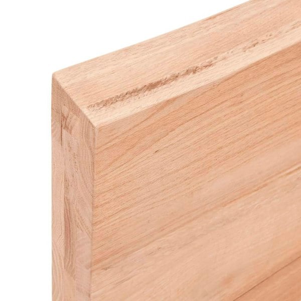Berkfield Wall Shelf Light Brown 60x40x6 cm Treated Solid Wood Oak