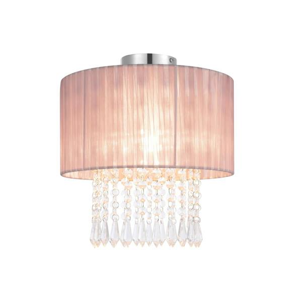 COSYLYTE Winni Modern Beaded Voile Pink Ceiling Light