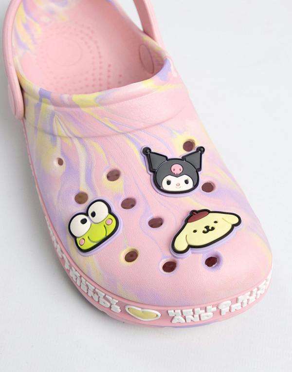 Hello Kitty Girls Pink Multi Character Clogs