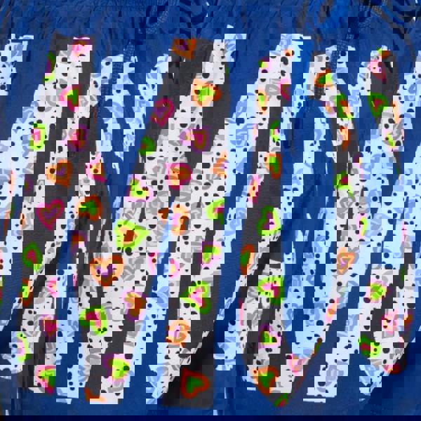 Moschino Mens Floral Logo Swim Shorts - Bright Blue - 