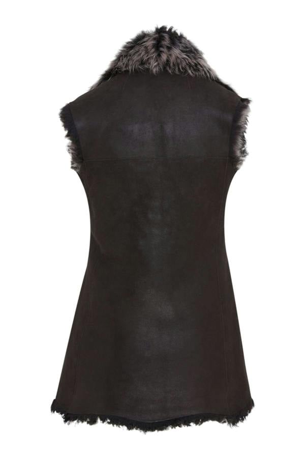 Infinity Leather Women's Toscana Shearling Nappa Leather Sheepskin Gilet - Parkes