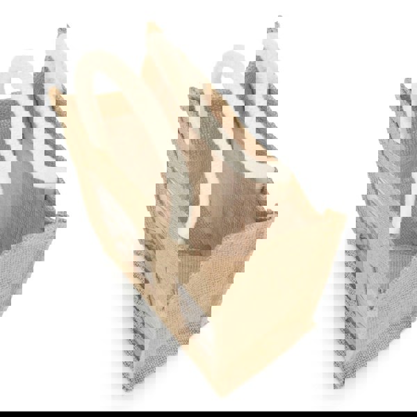 Red Hamper Jute Bottle Carrying Bag