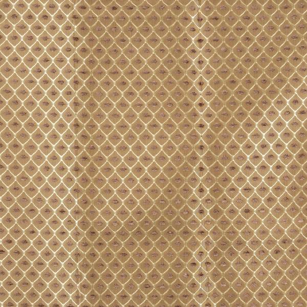 Sicily fabric close-up in Chocolate