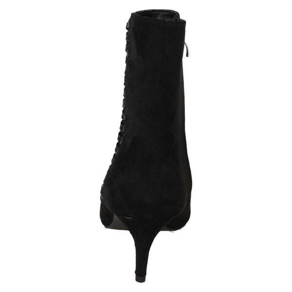 Ladies Collection Mid Heel Pointed Toe Ankle Boots F51222