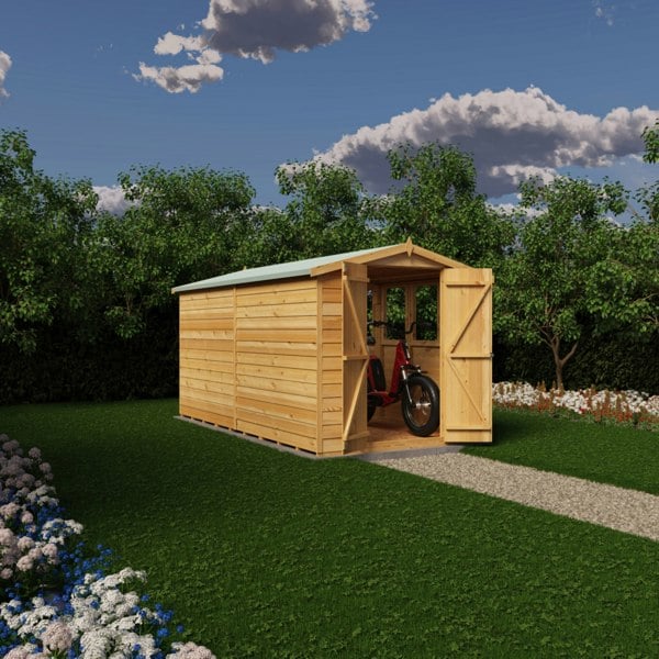 Shire Overlap Double Door 12x6 Storage Shed