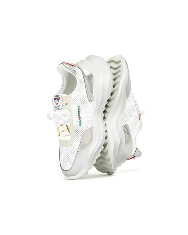Casablanca Atlantis Sneaker White Chrome White