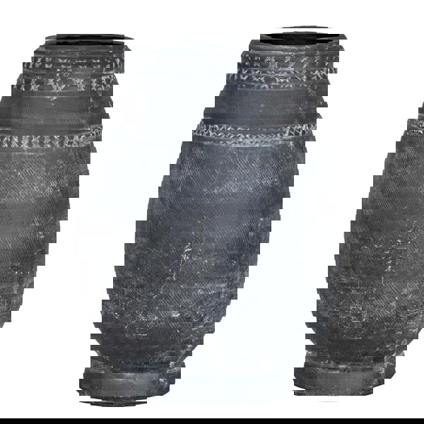 Hill Interiors Etched Collection Tall Vase - Black - 