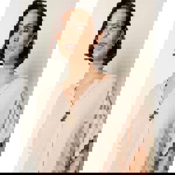 Blue Vanilla Short-Sleeve Tunic Top