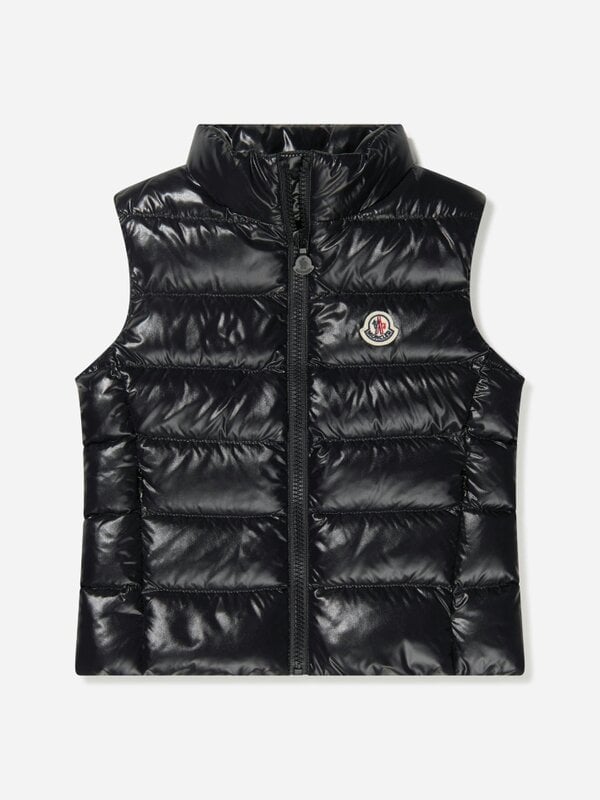 Moncler Enfant Girls Down Padded Ghany Gilet in Black