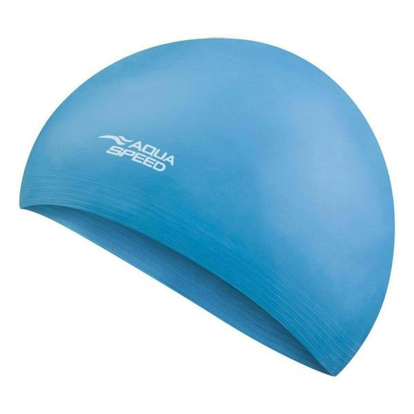 Aqua Speed Unisex Adult Soft Latex Swimming Cap | Comfortable Elastic Flexible Cap