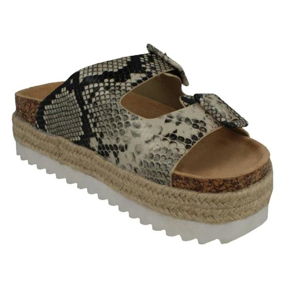 Down to Earth Ladies Down To Earth Flatform Mules F10921