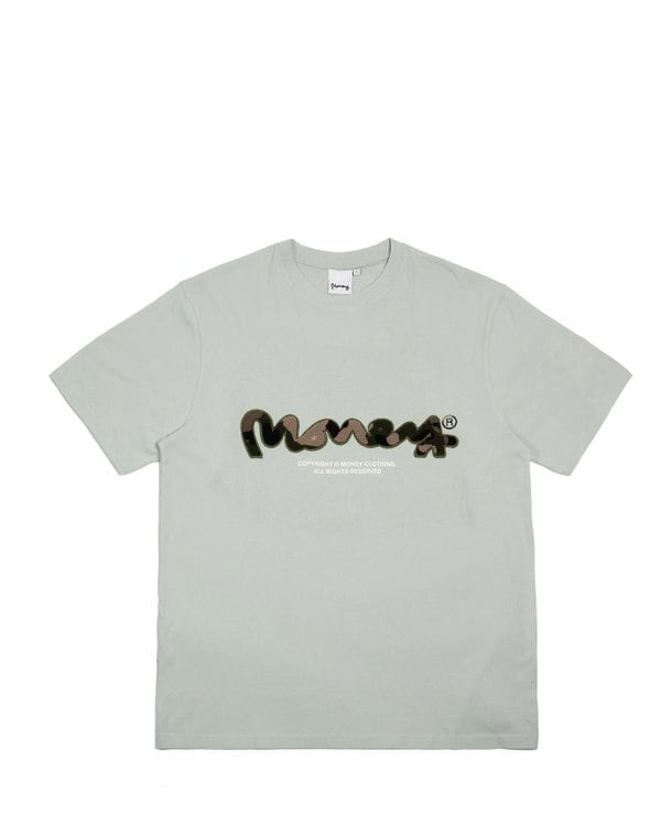 Money Chop Sig Ape Camo Tee - Baby Blue