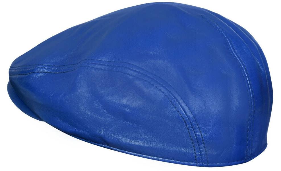 Infinity Leather Mens Leather Peaky Blinders Newsboy Flat Hat