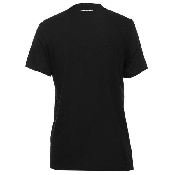 Dsquared2 Cigarette Fit Bubble DSQ2 Logo Black T-Shirt XS