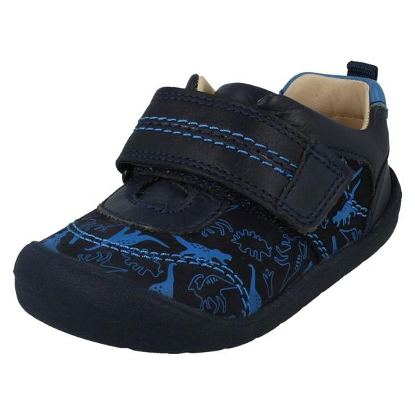 Clarks Boys Startrite Casual Hook & Loop Shoes Footprint