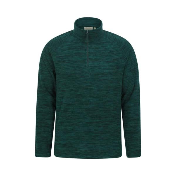 Mountain Warehouse Mens Snowdon II Fleece Top - Dark Green - 
