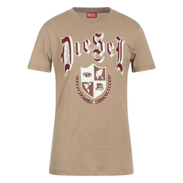 Diesel Unisex Adult Medieval  T-Shirt - Beige - 